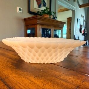 Elegant milk glass dish